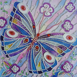 Flowers And Butterfly Painting