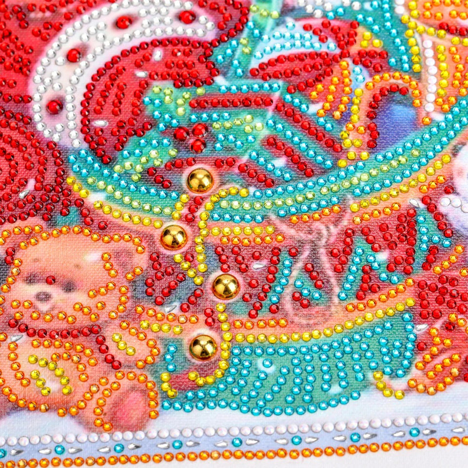 Happy Colorful Santa Claus With Toys