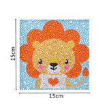 Cute Lion Colorful Painting