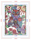 Owls On Colorful Branch