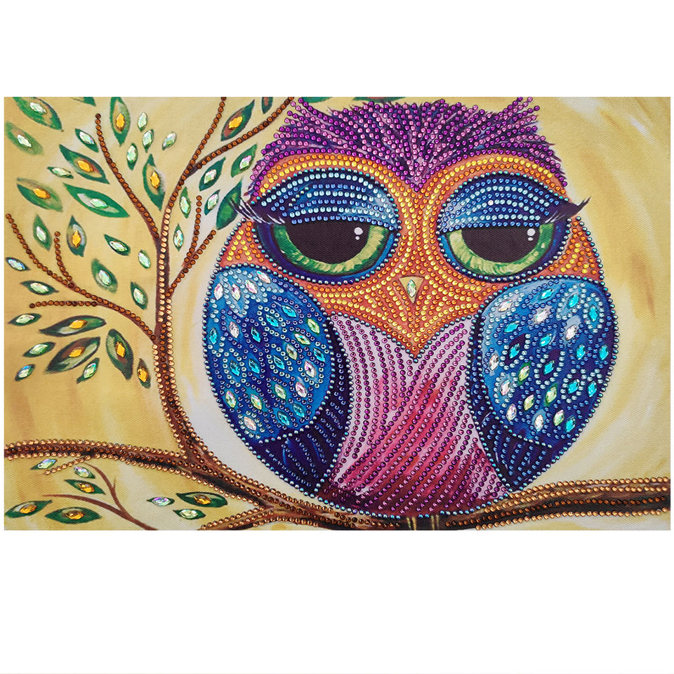 Sad Owl On Tree