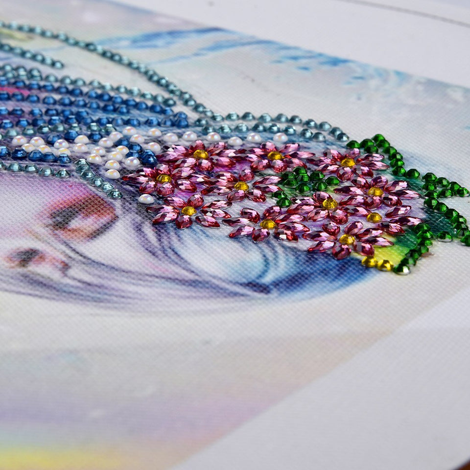 Beauty Girl With Rainbow