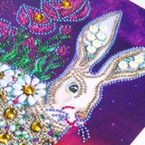 Cute Rabbit With Flowers