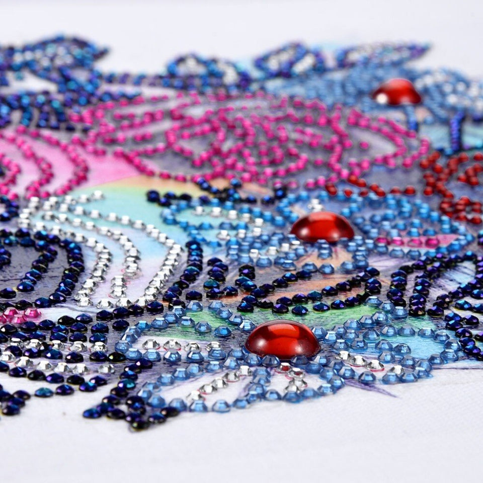 Colorful Skull With Colorful Flowers