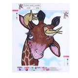 Giraffe Playing with Birds
