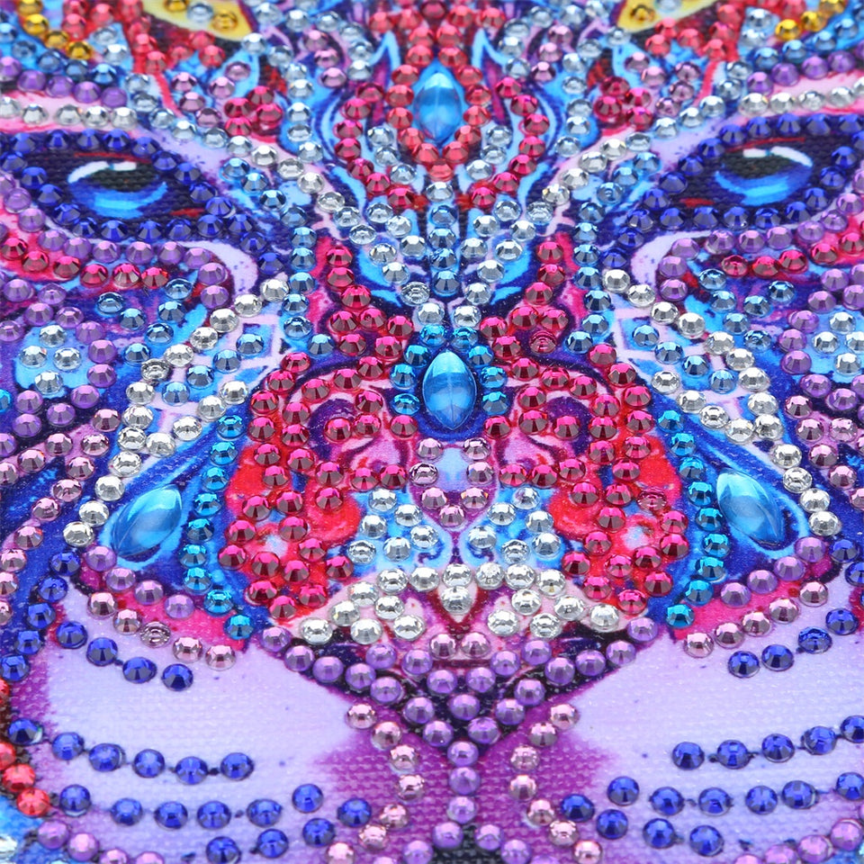 Tiger Motif Colorful Painting