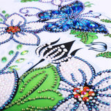 2Pcs Set Colorful Butterfly And Flowers Paintings