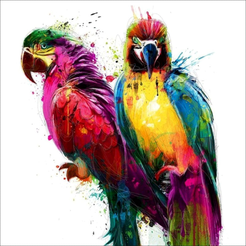 Colorful Parrot Painting