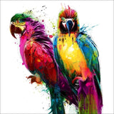Colorful Parrot Painting