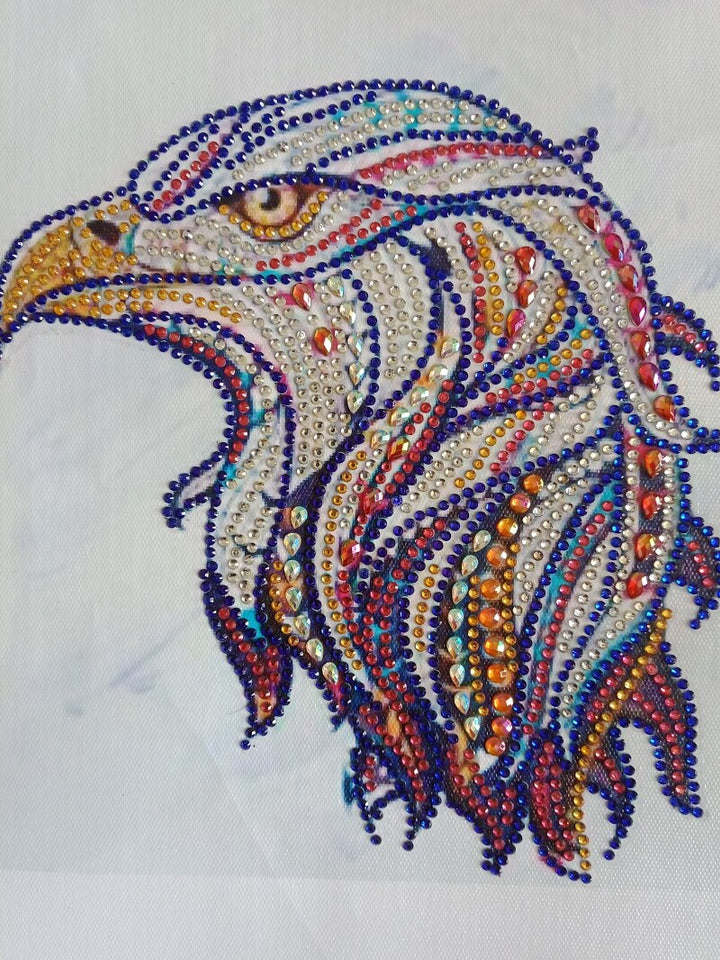 Eagle Head Colorful Painting