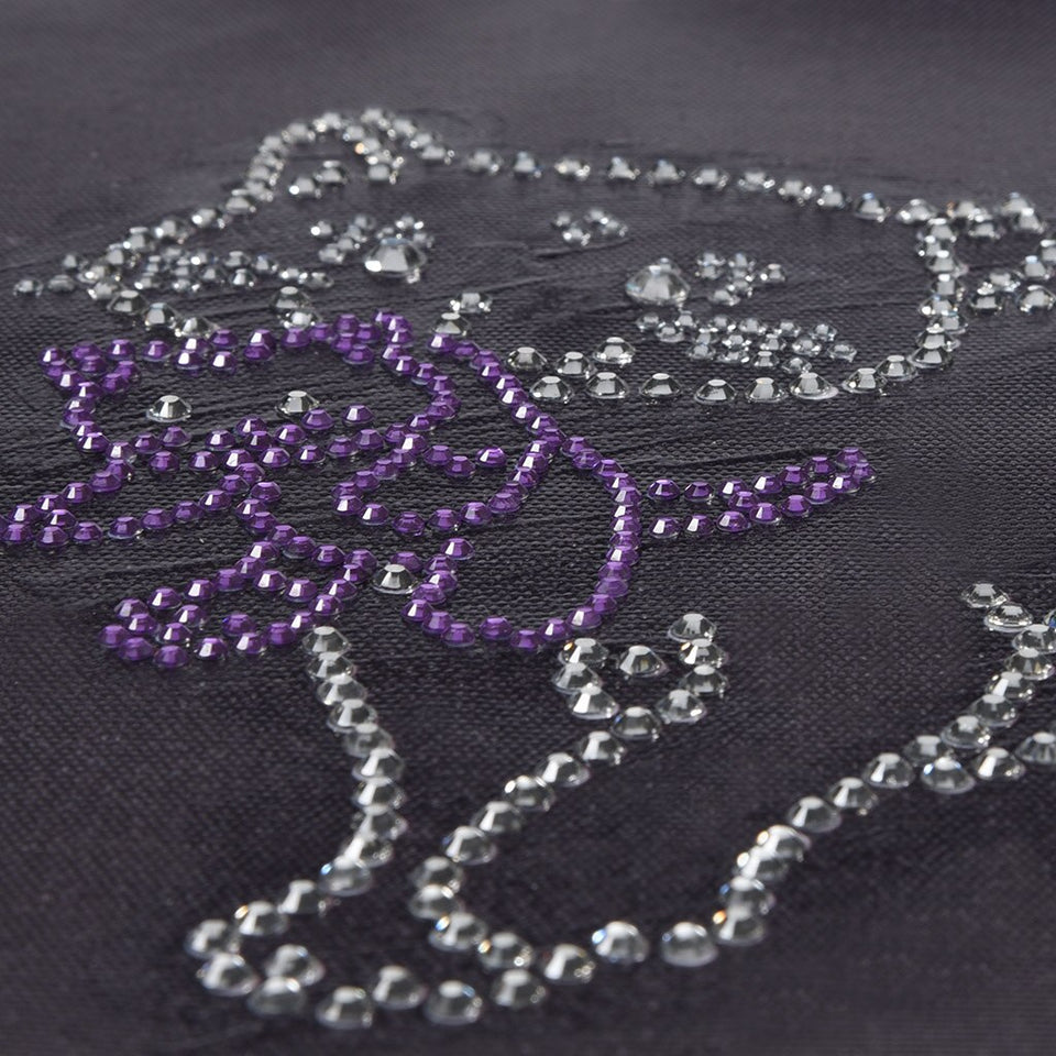 Crystal Cat With kitten