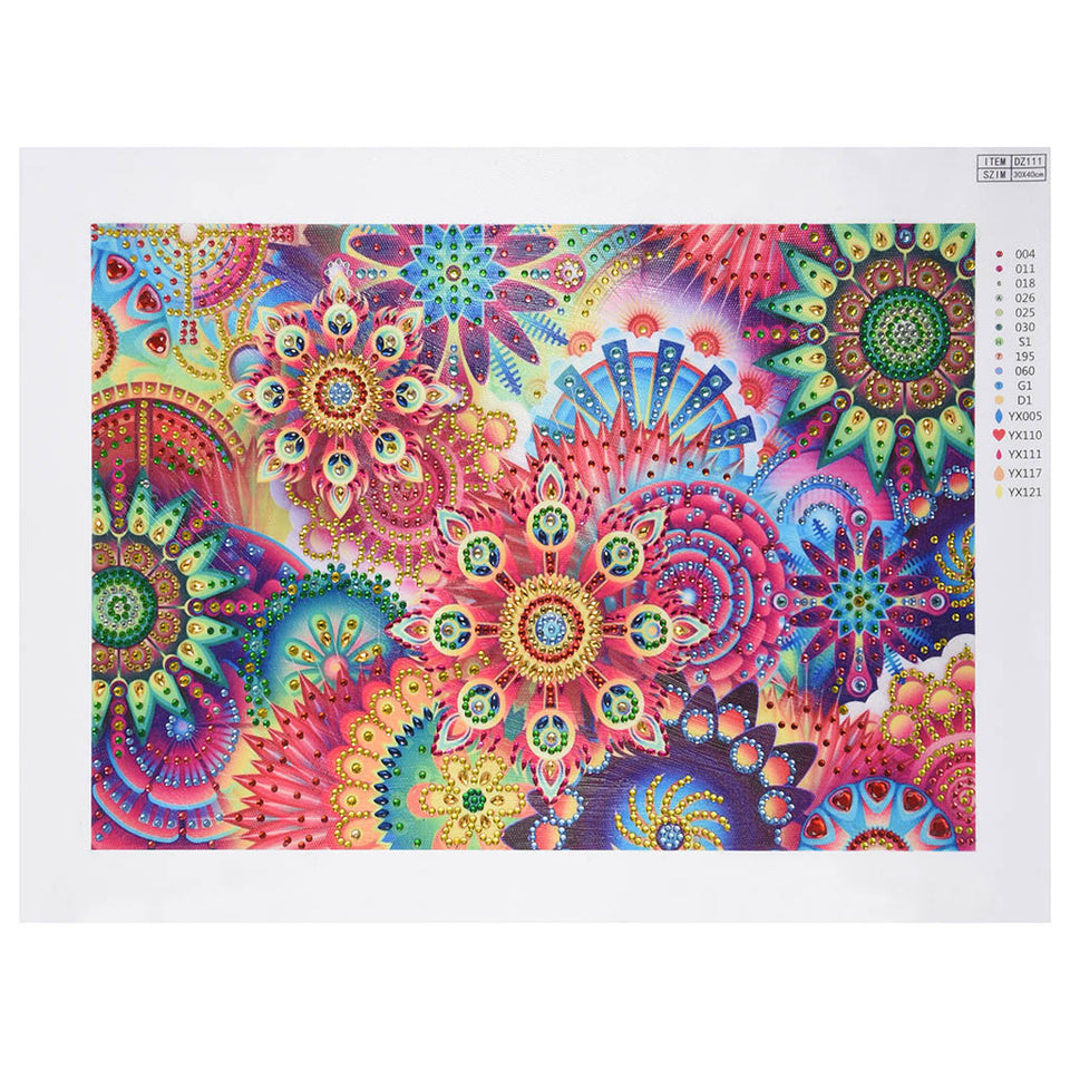 Flowers Colorful Embroidery