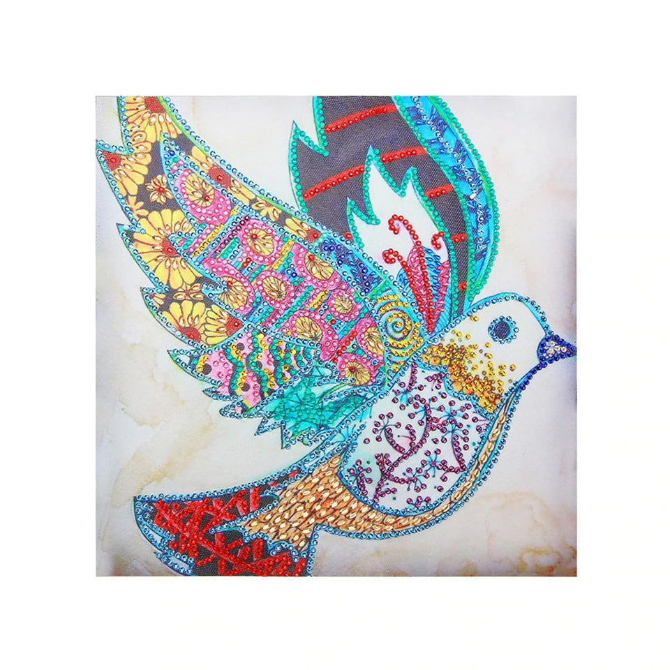 Flying Colorful pigeon