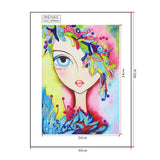 Big-eyed Colorful Girl