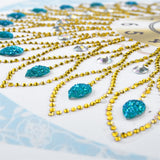 Blue Stones Colorful Clock