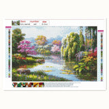 Lake In Jungle Painting