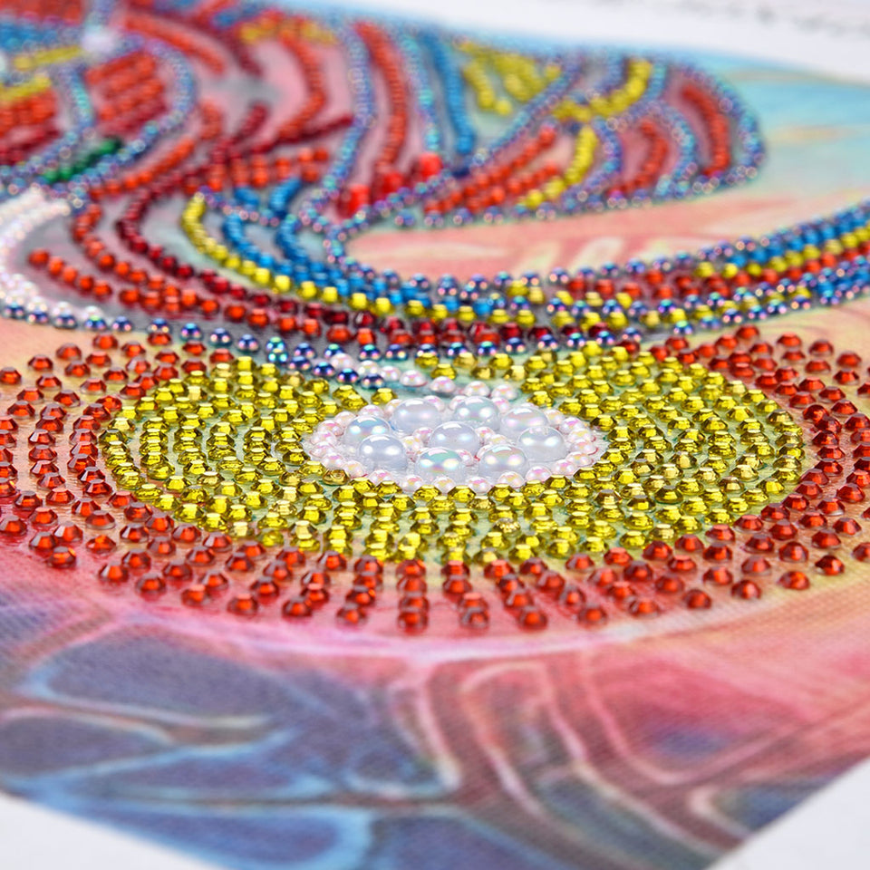 Elephant With Colorful Sun