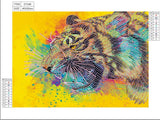Tiger Roaring Lovely Painting