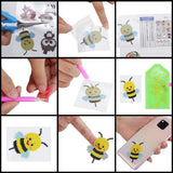 9 Pcs Animal Stickers