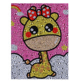 Cute Yellow Giraffe Painting For Kids