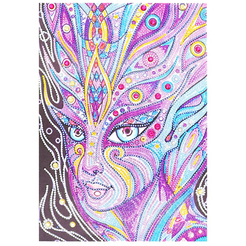 Special Colorful Girl Painting