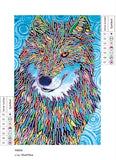 Happy Colorful Wolf