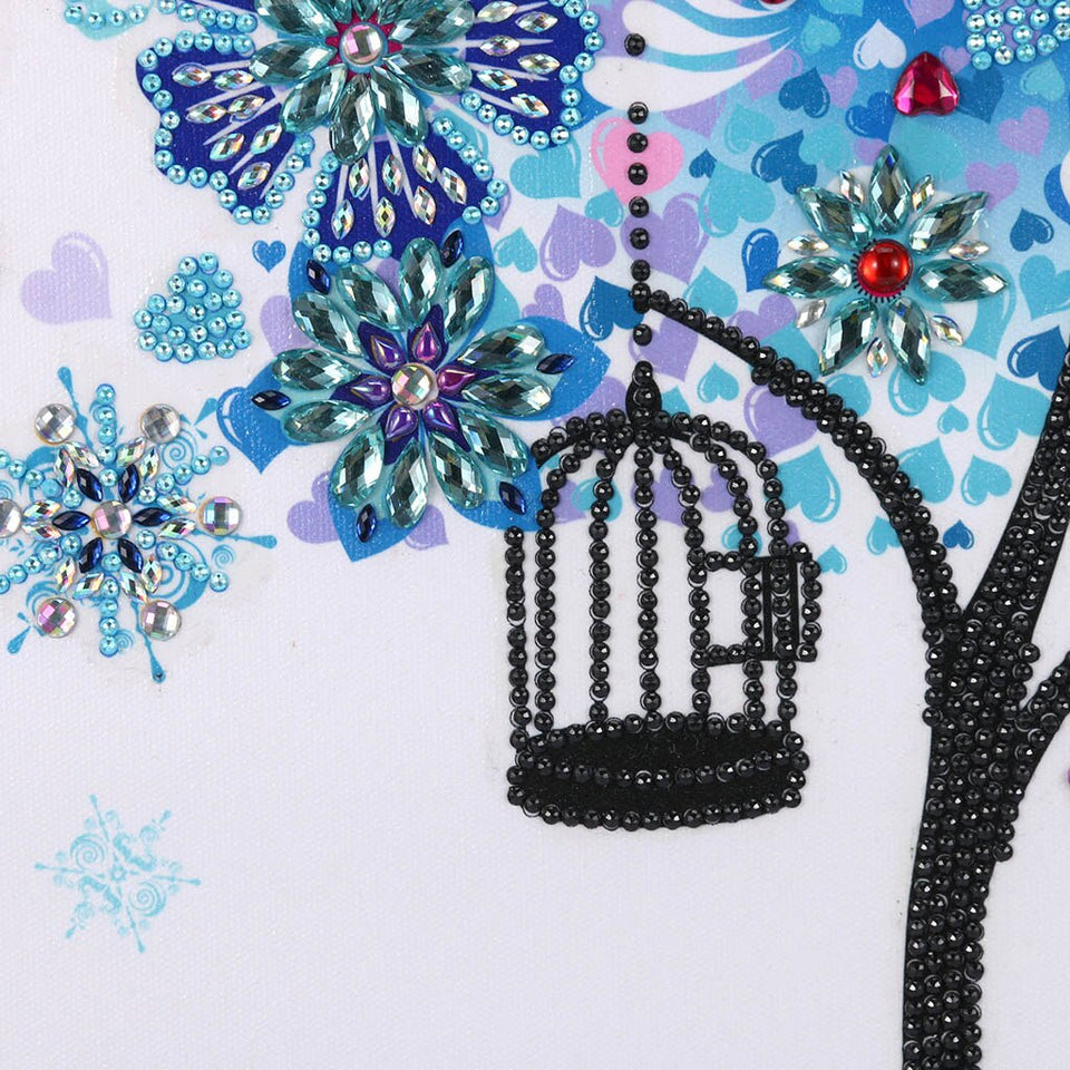 Bird On Flower Tree