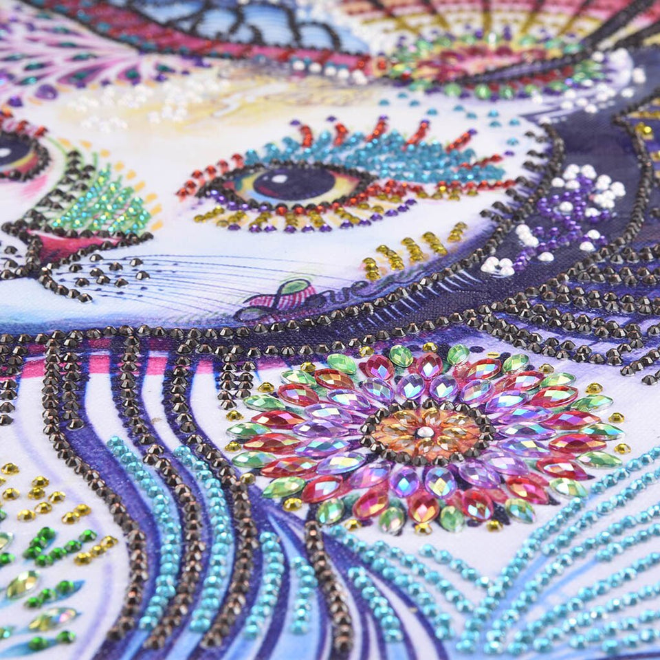 Colorful Cat Beautiful Painting