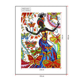 Dancing Lady Colorful Painting