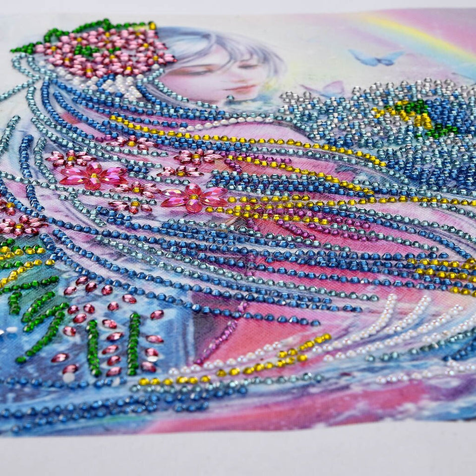 Beauty Girl With Rainbow