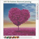 Pink Love Tree Heart