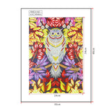 Flower With Owl Colorful