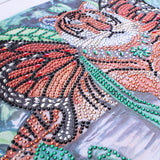 Flaying Tiger Cute Painting