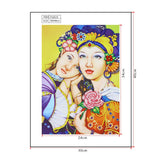 Two  Ladies With Flowers