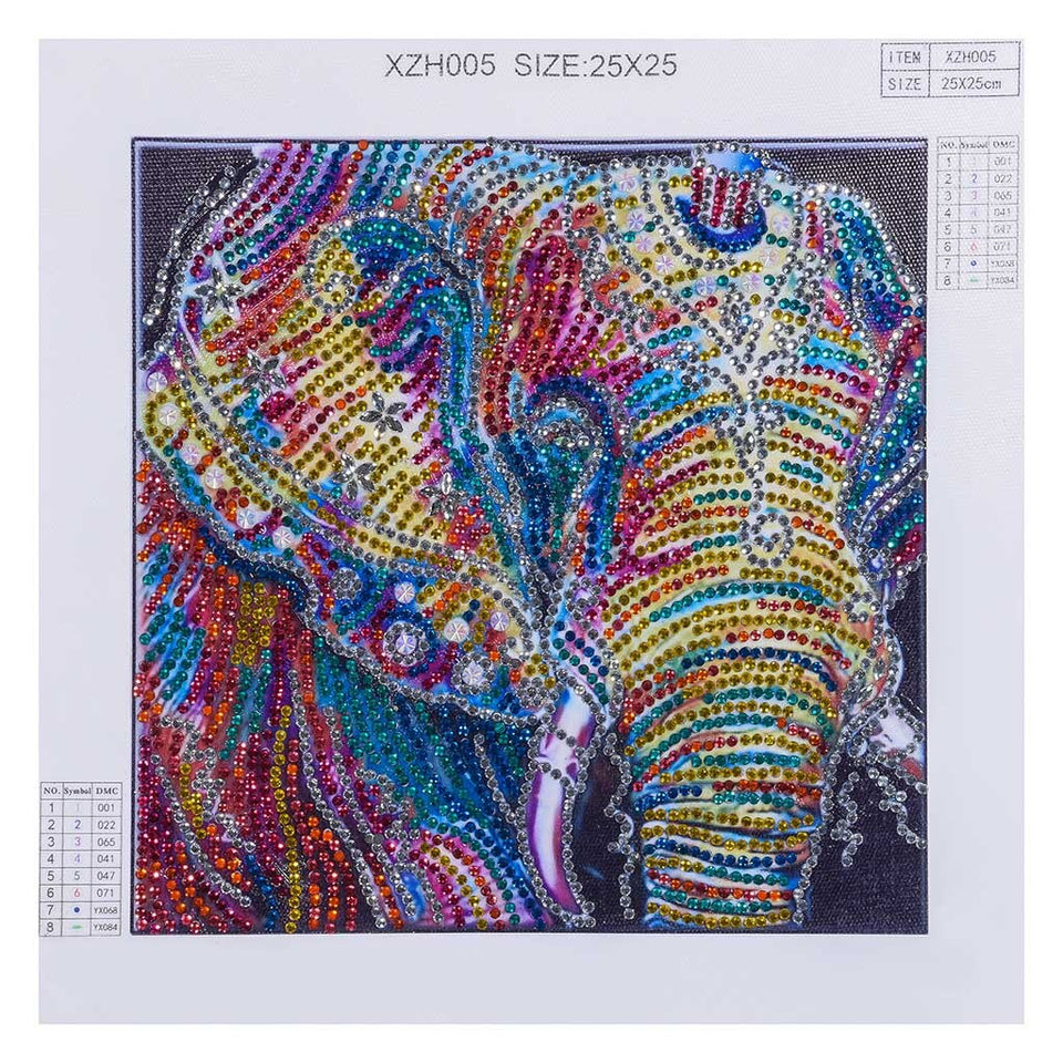 Elephant Multi Color Painting