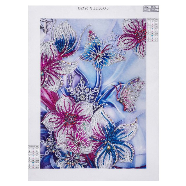 Flowers And Butterfly