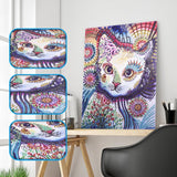 Colorful Cat Beautiful Painting