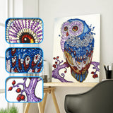 Colorful Owl On Branch
