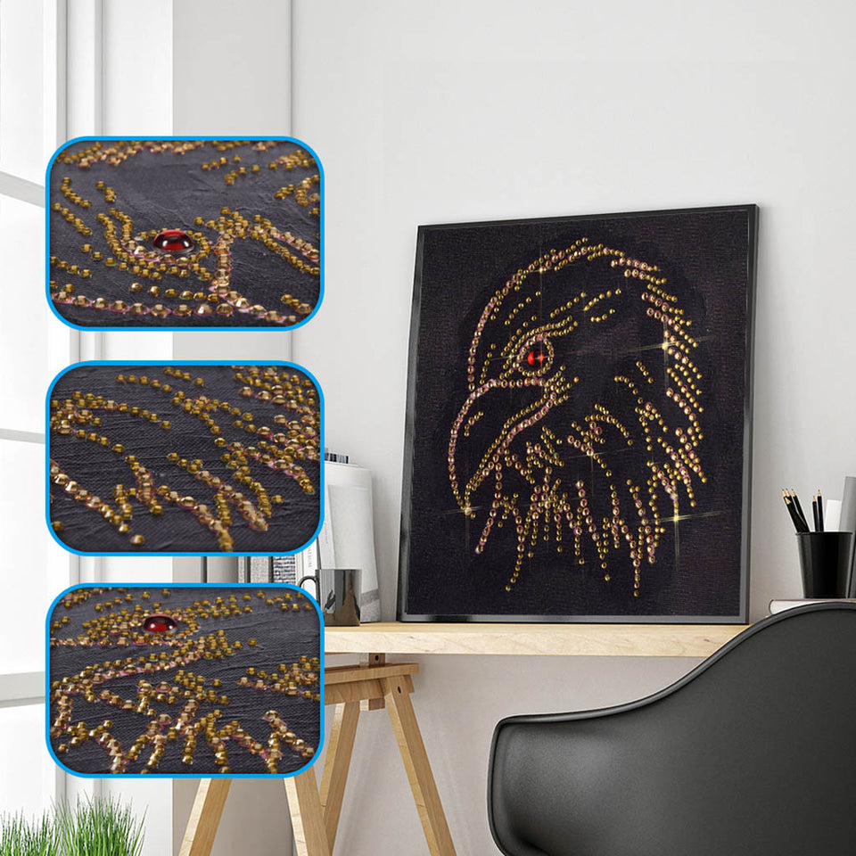 Eagle Head With Red Eyes