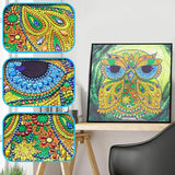 Handmade Beautiful Owl Painting
