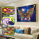 Butterfly With Stars In Night