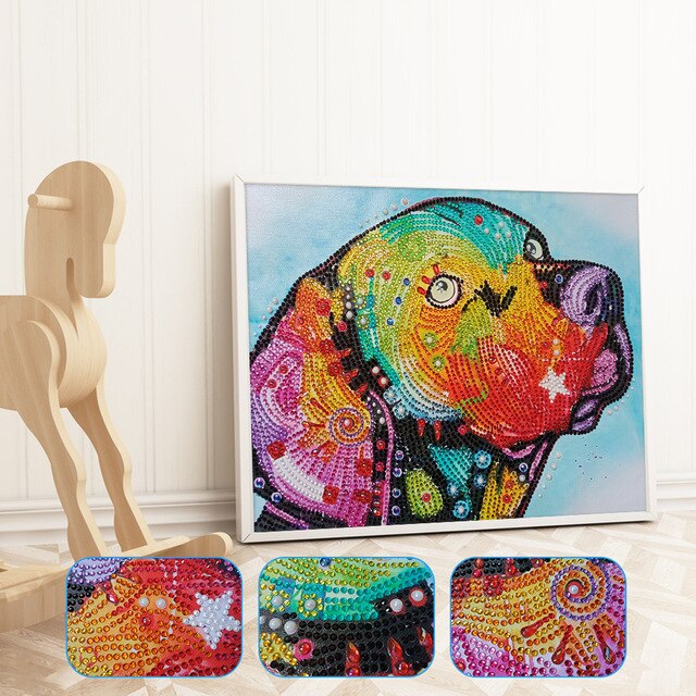 Special Colorful Dog Painting