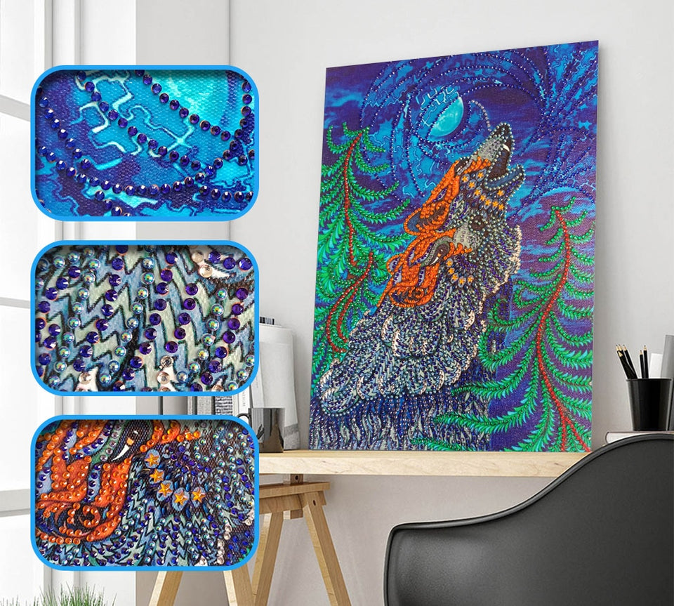 Wolf Calling In Night