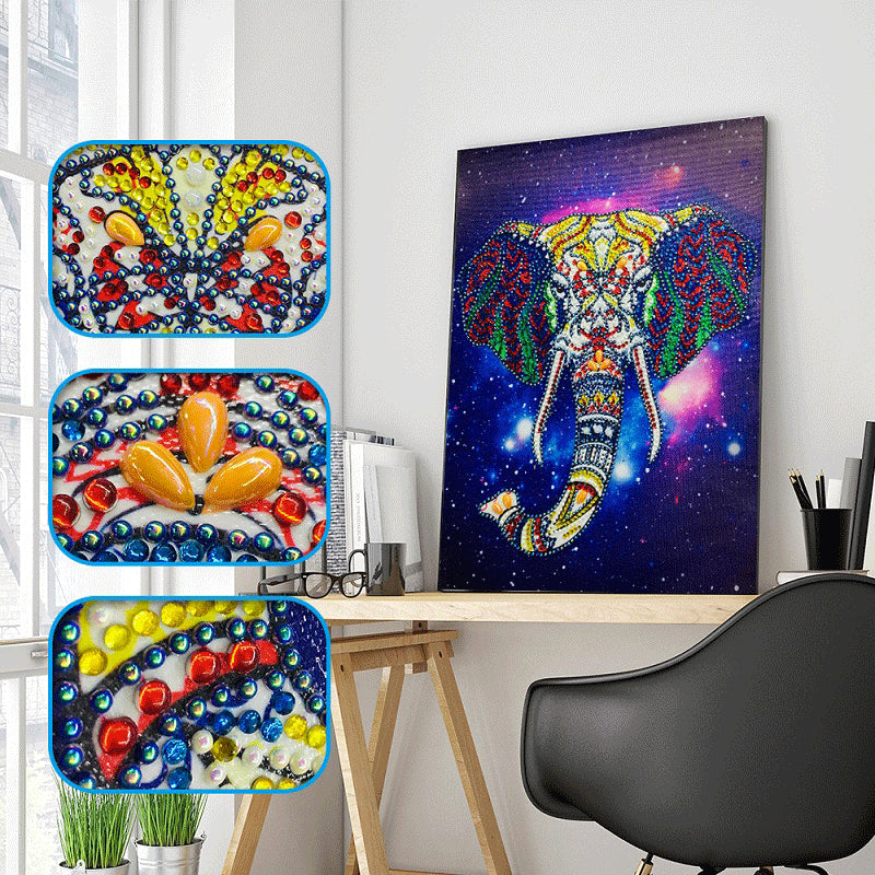Colorful Elephant Painting