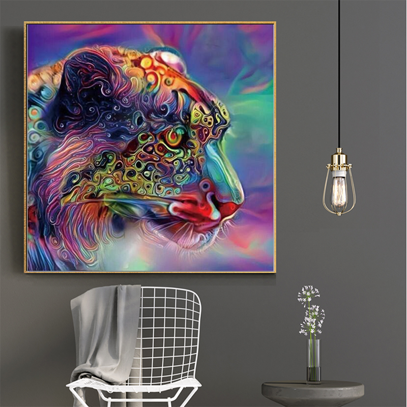 Lovely Tiger Head Colorful