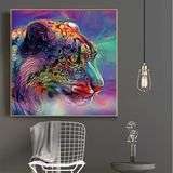 Lovely Tiger Head Colorful