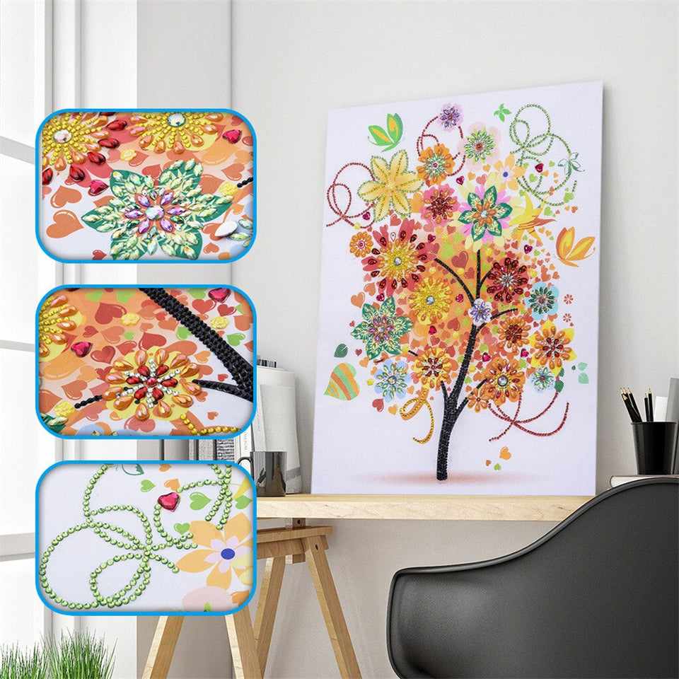 Bird On Flower Tree