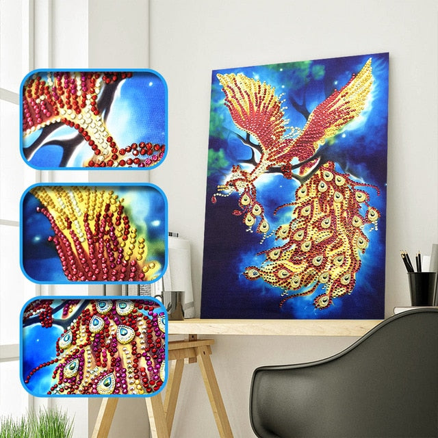 Colorful Flying Bird