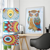 Multi color Owl Painting