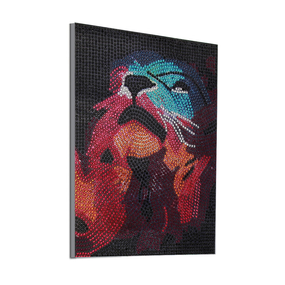 Lion Special Shaped Painting